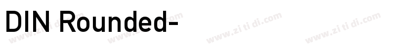 DIN Rounded字体转换